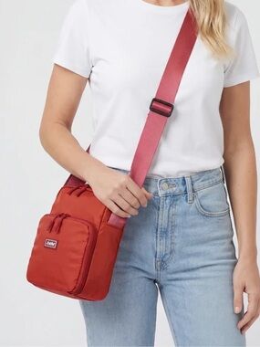 NEW! FOLDIE Sling Bag, Red, EUC (Worn 1x), RARE COLOR, Sold out online!